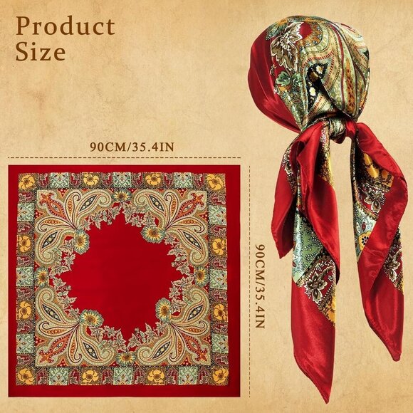 Women Pirate Costume Accessories Set Satin Sash Headscarf Jewelry Cosplay main image 6
